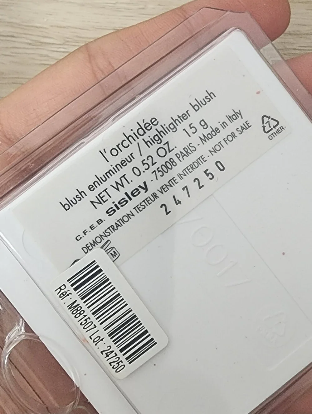 Sisley Paris L' Orchidee Corail 3 Highlighter Blush Refill New 0.52 Oz 15g